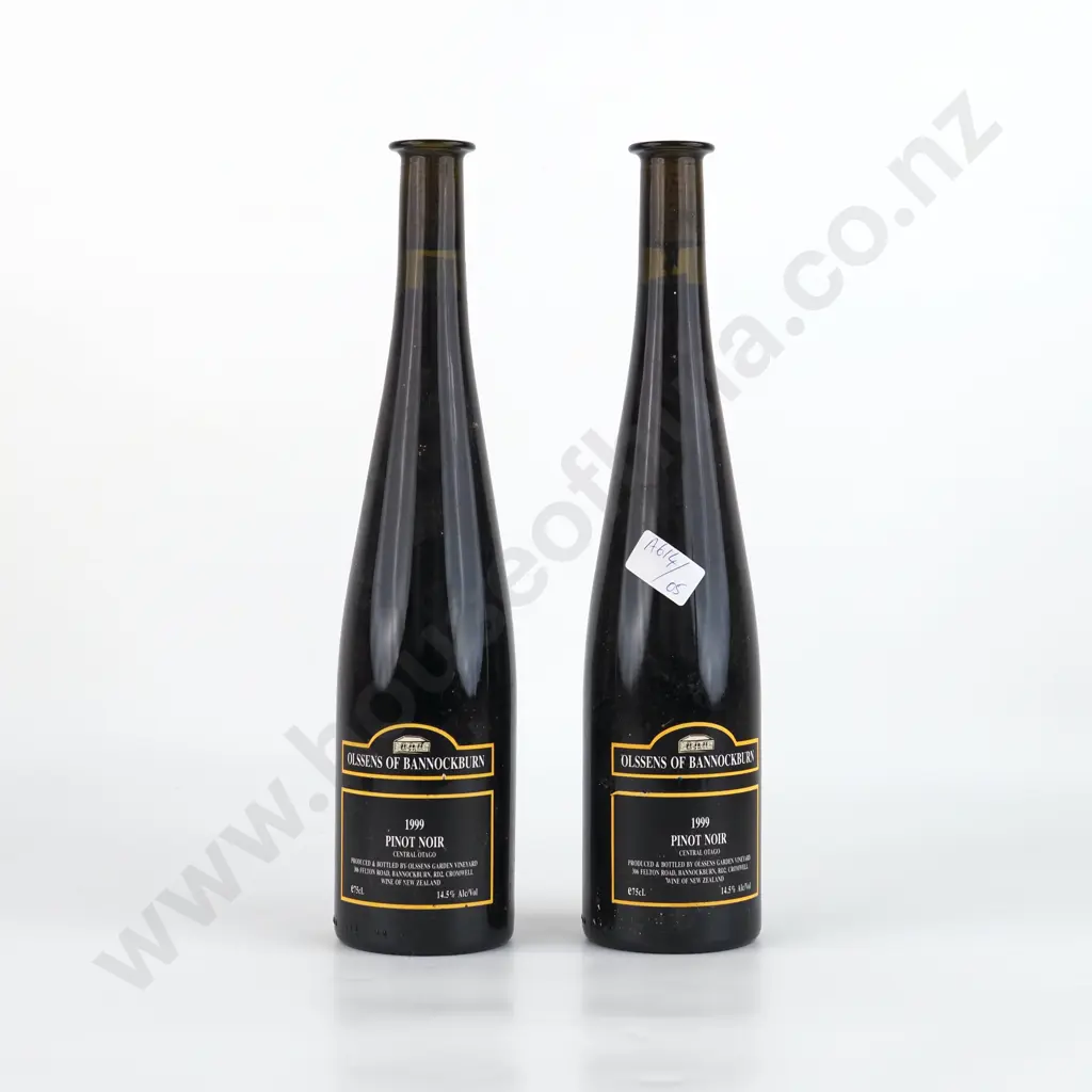 Two Bottles 1999 Olssen's of Bannockburn Pinot Noir - Central Otago Image 1++