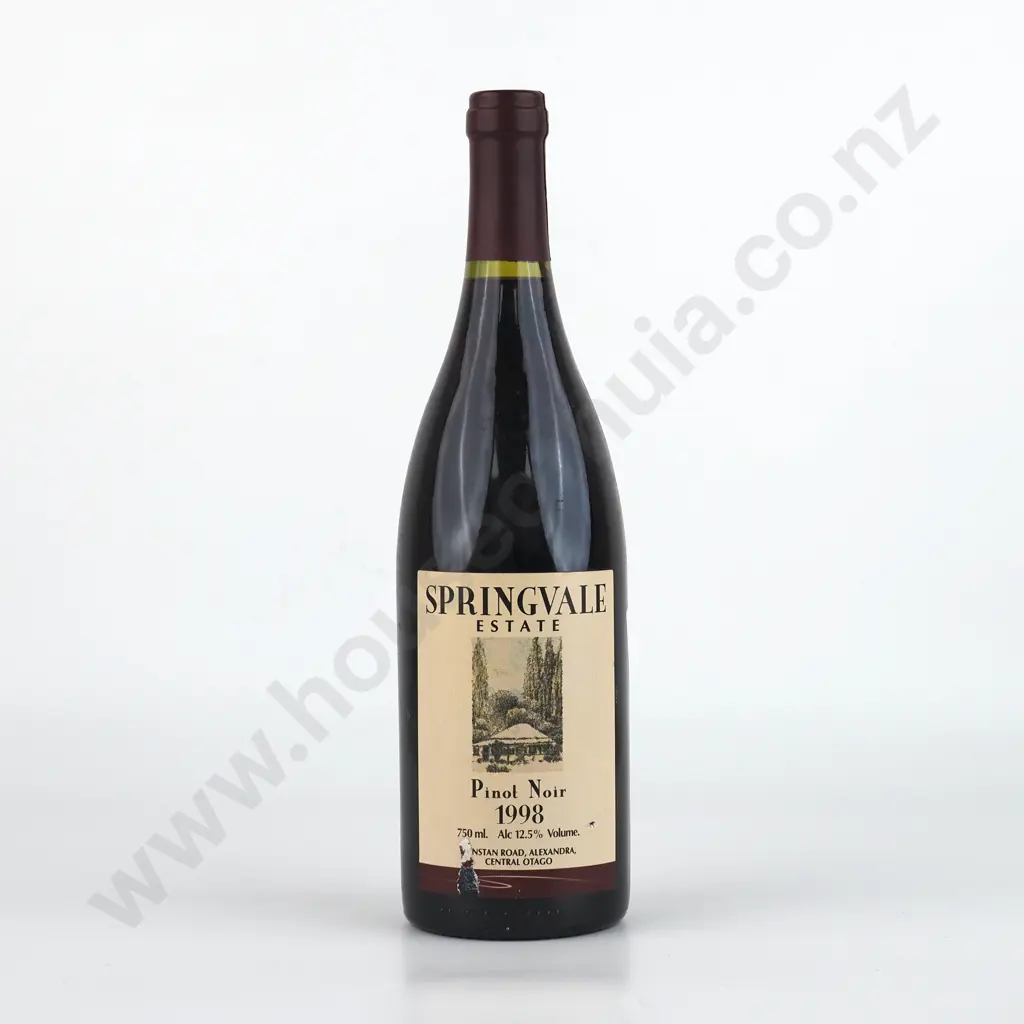 1998 Springvale Pinot Noir - Central Otago. Image 1++