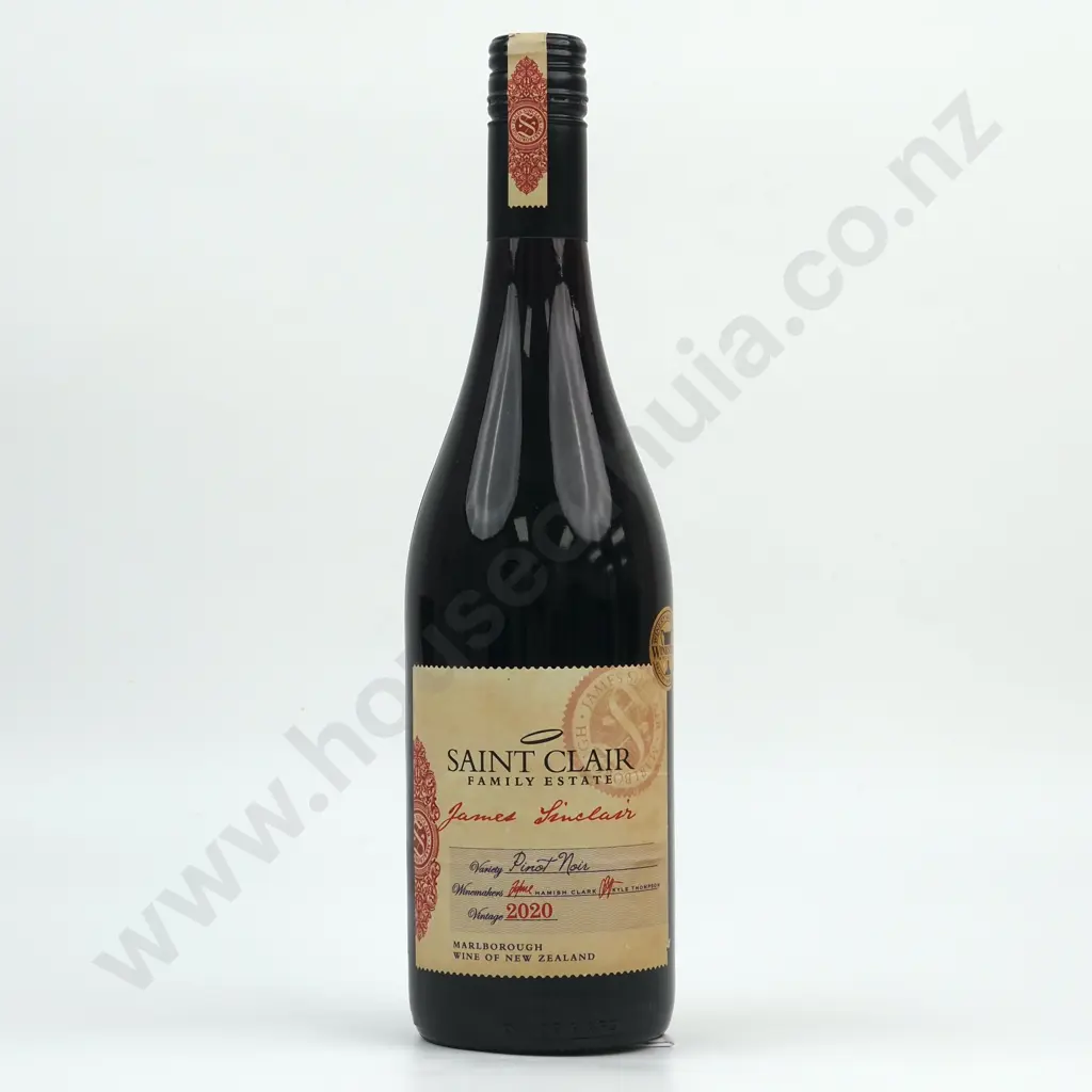 2020 Saint Claire Pinot Noir, Marlborough. Image 1++