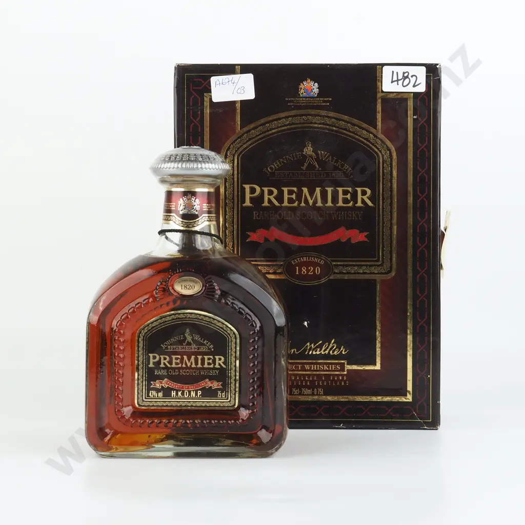 Boxed Bottle of Johnnie Walker Premier Rare Old Scotch Whisky. H.K.D.N.P. Image 1++