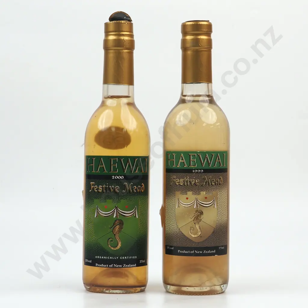 Two Bottles 2000 Wind Gardens Haewai Festive Mead - Wellington. Image 1++