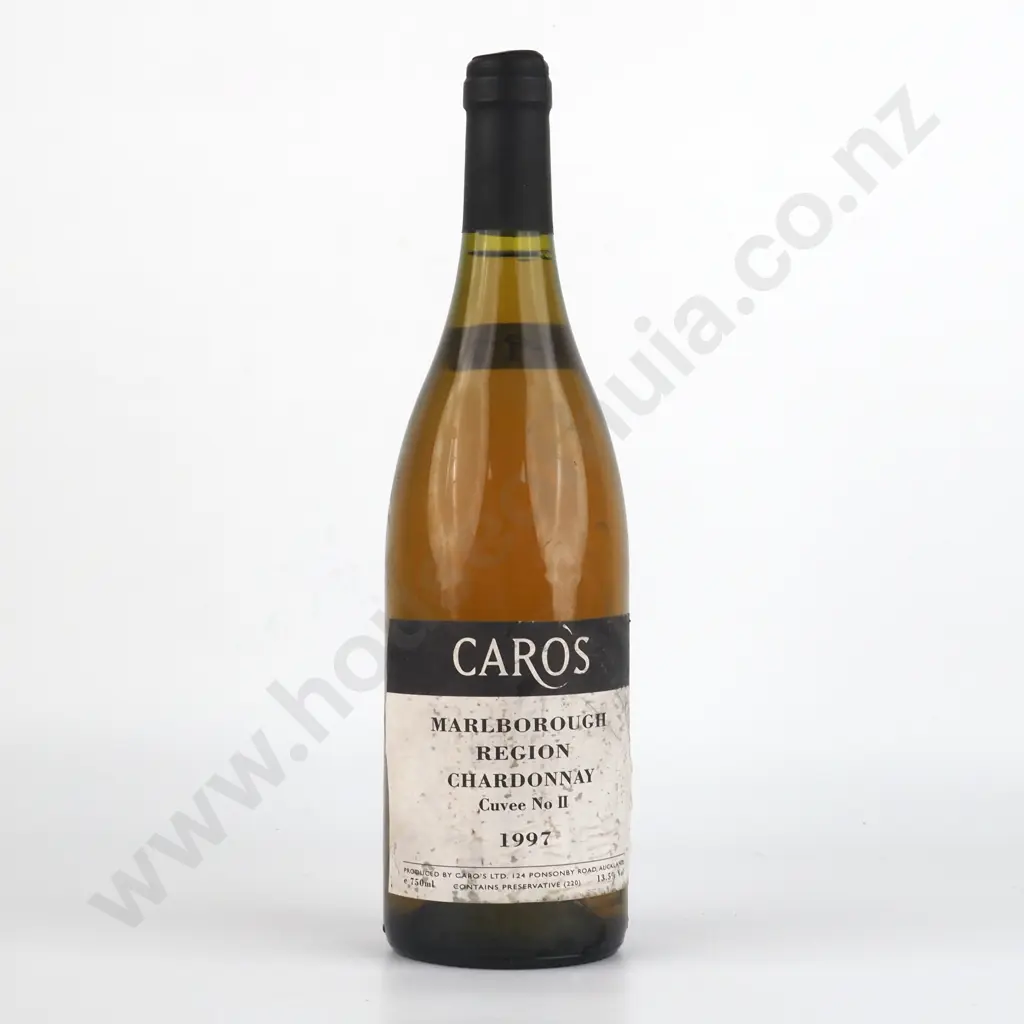 1997 Caro's Marlborough Region Chardonnay Cuvee No II. Image 1++
