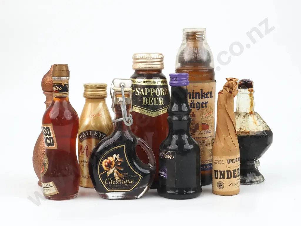 Quantity Of Miniature Bottles Alcohol & Liqueur Bottles, Including Drambuie, Baileys, Apricot Brandy, Jamaican Brandy Image 1++