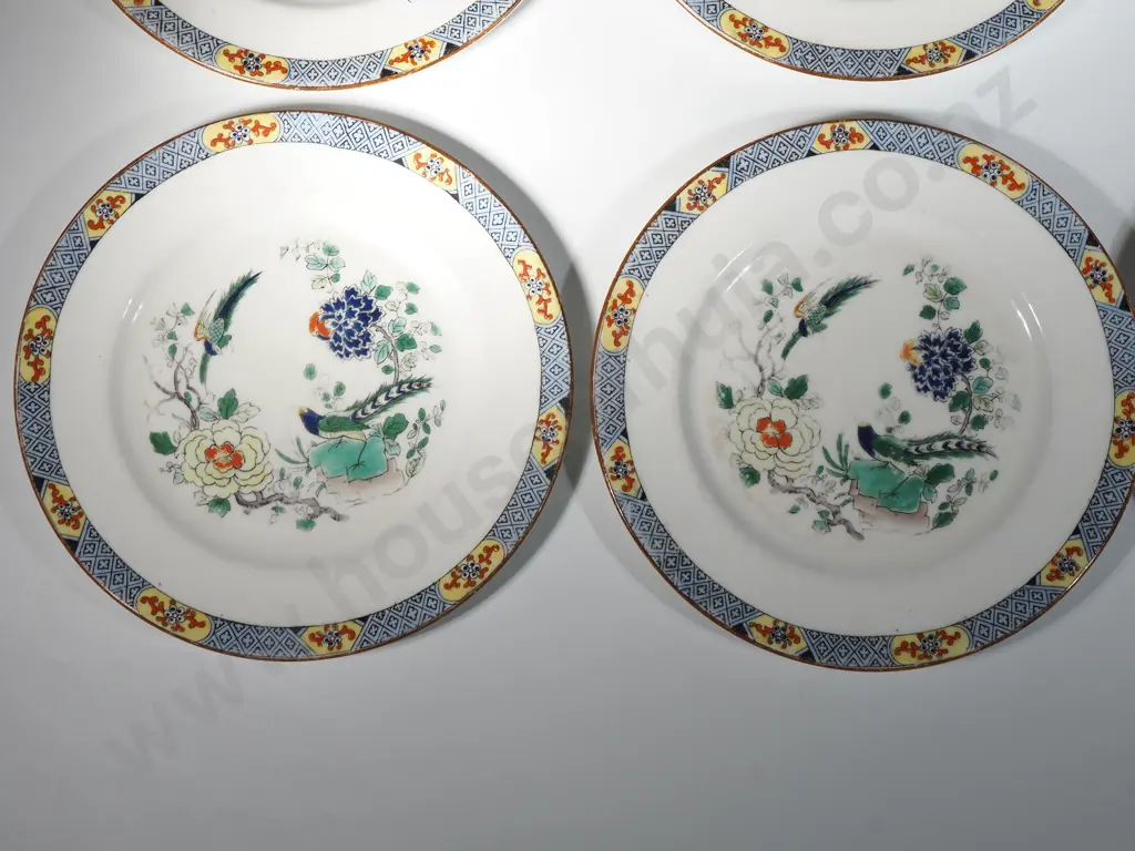 Paragon "Star" Soup Bowl & Five  Dinner Plates Reproduction Of Old Chinese Design Image 1++