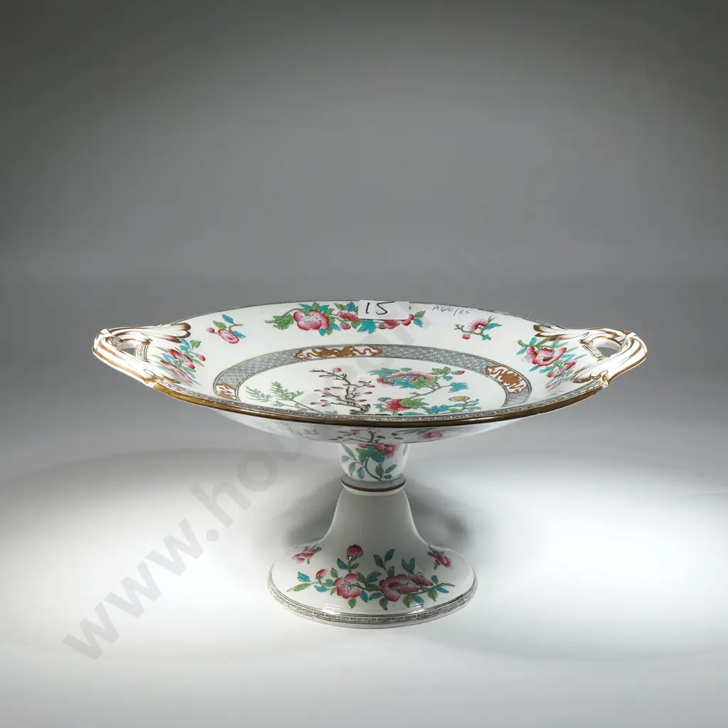 Minton? China Double Handled Comport On Stand In The Indian Tree Pattern Image 1++