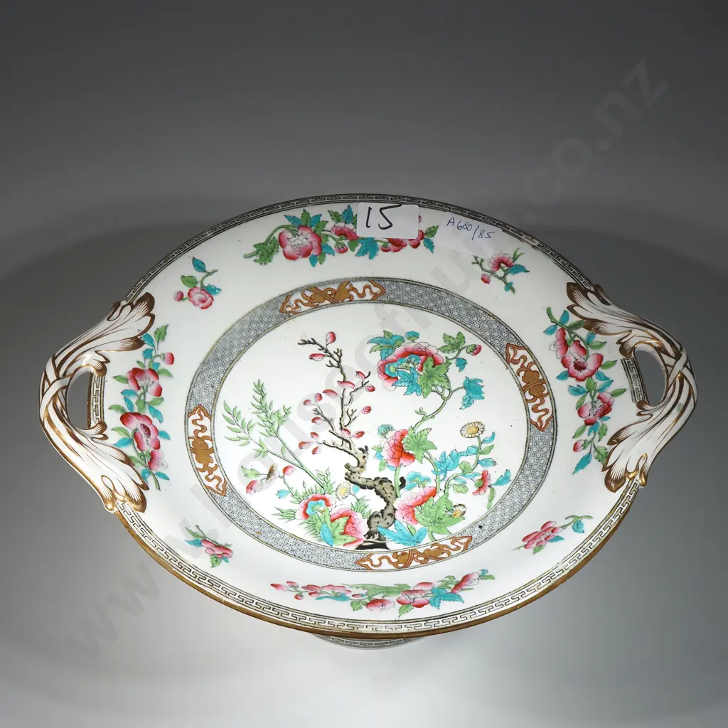 Minton? China Double Handled Comport On Stand In The Indian Tree Pattern Image 1++