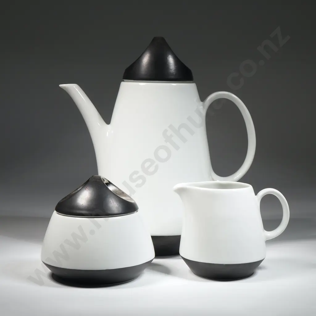 Mid Century Bareuther German Coffee Pot - Milk Jug & Sugar Bowl Image 1++