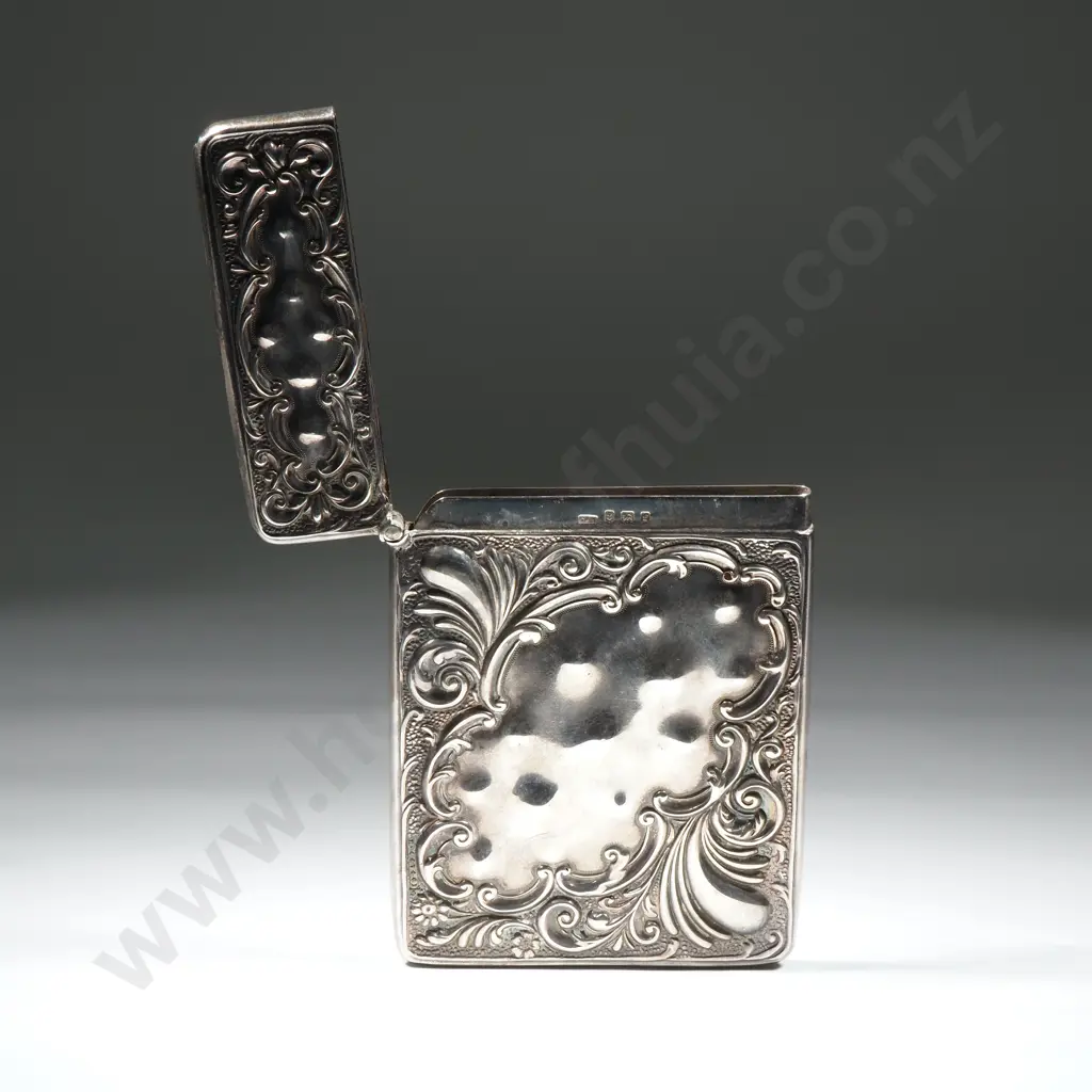 Sterling Silver Card Case w English Hallmarks Image 1++