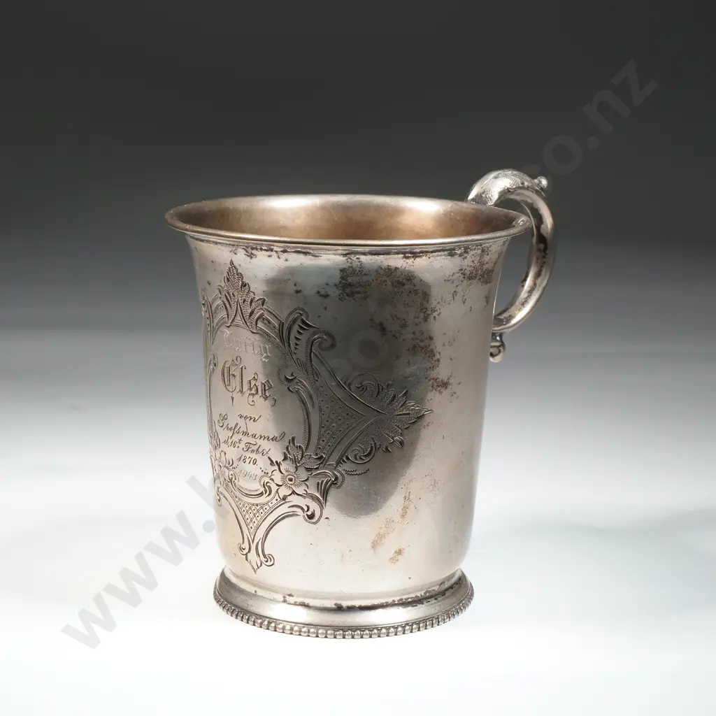 Continental .800 Silver German Cup - Hamburg Marks Image 1++