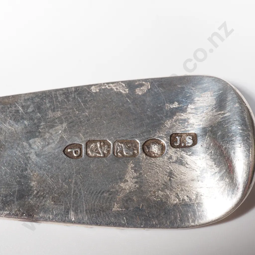 Antique Sterling Silver Berry Spoon w Irish Hallmarks Image 1++