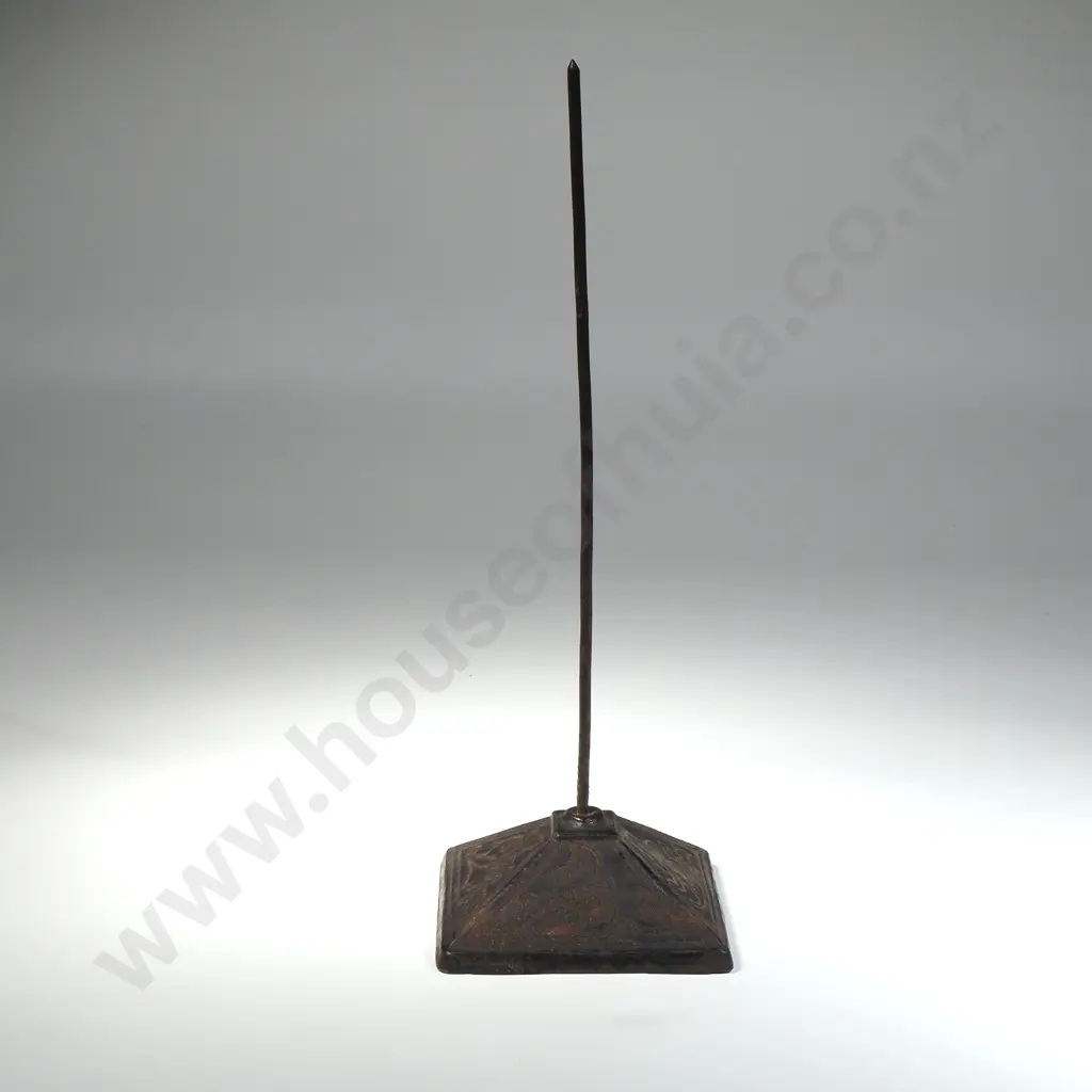 Vintage Cast Iron Metal Receipt Spike Image 1++