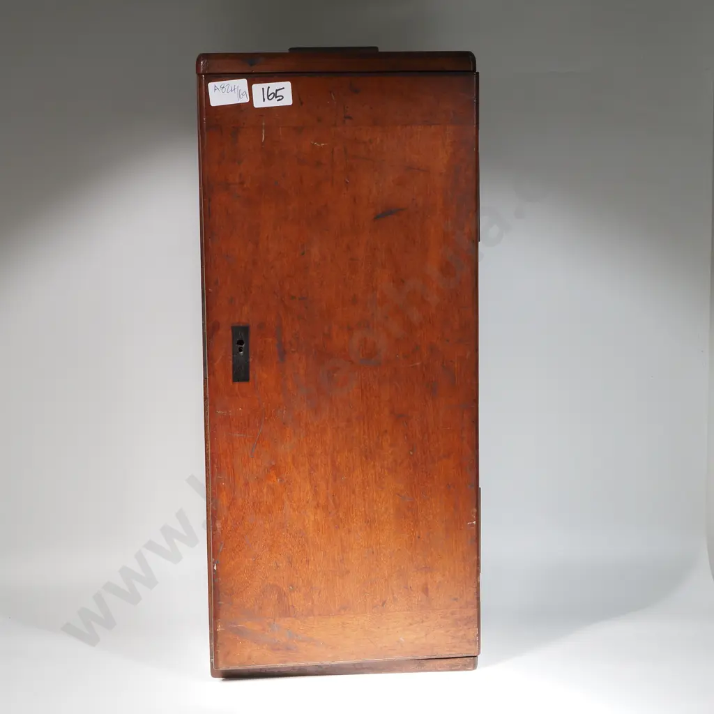 Exceptional Large Wooden Cased Victorian Microscope by W Lawley Image 1++