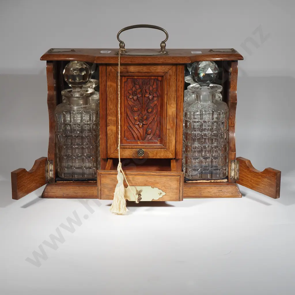 Two Decanter Tantalus  Image 1++