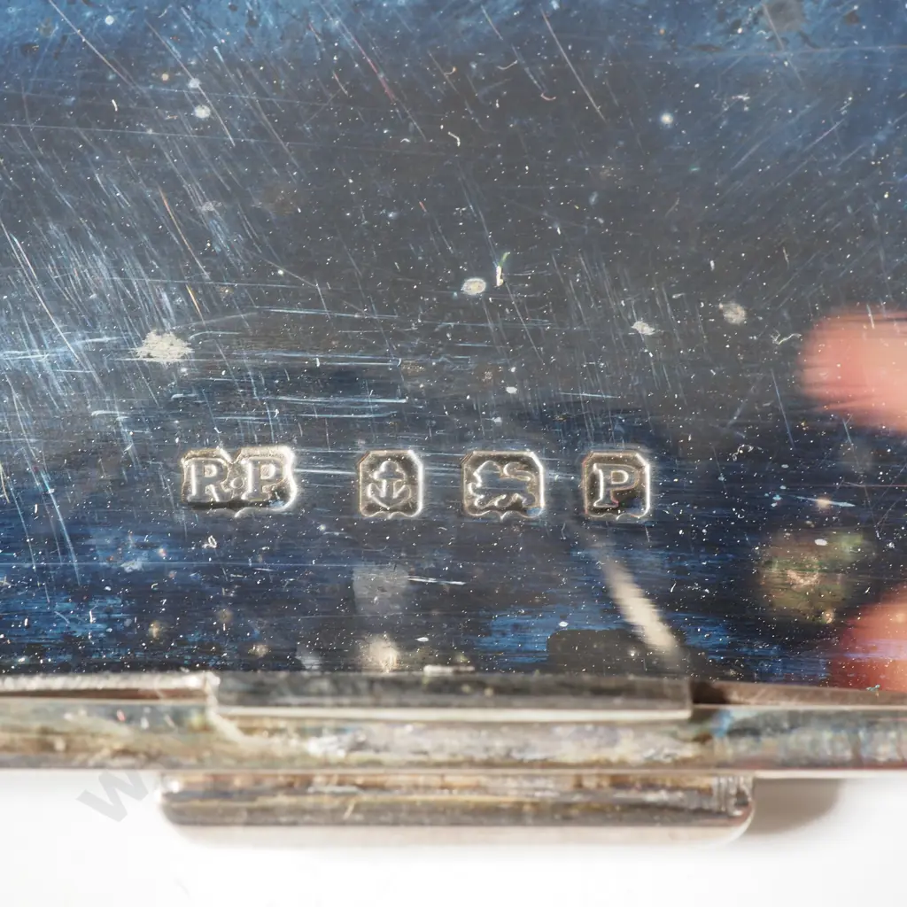 Exceptional Cased Sterling Silver Cigarette Case Image 1++