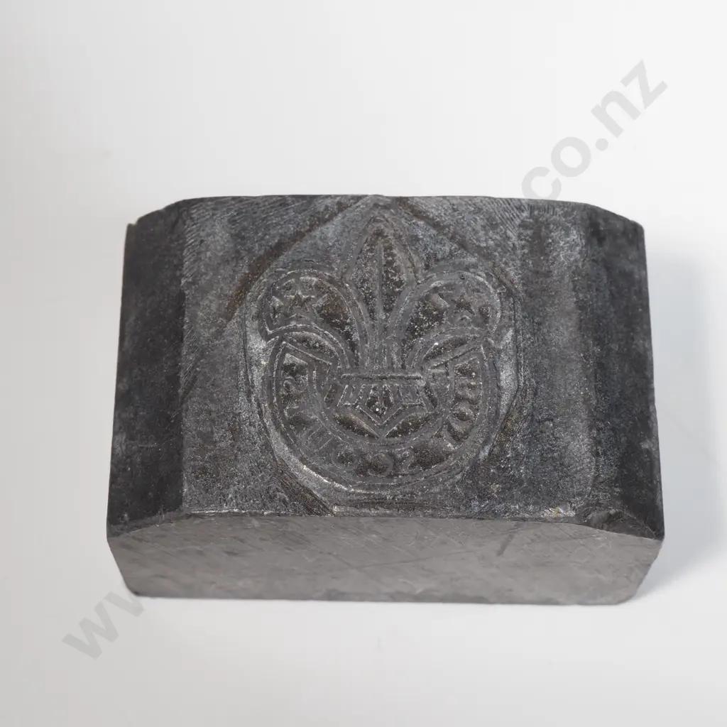 Vintage Letterpress Printing Block Or Die Marked " Wright Stephenson" Image 1++