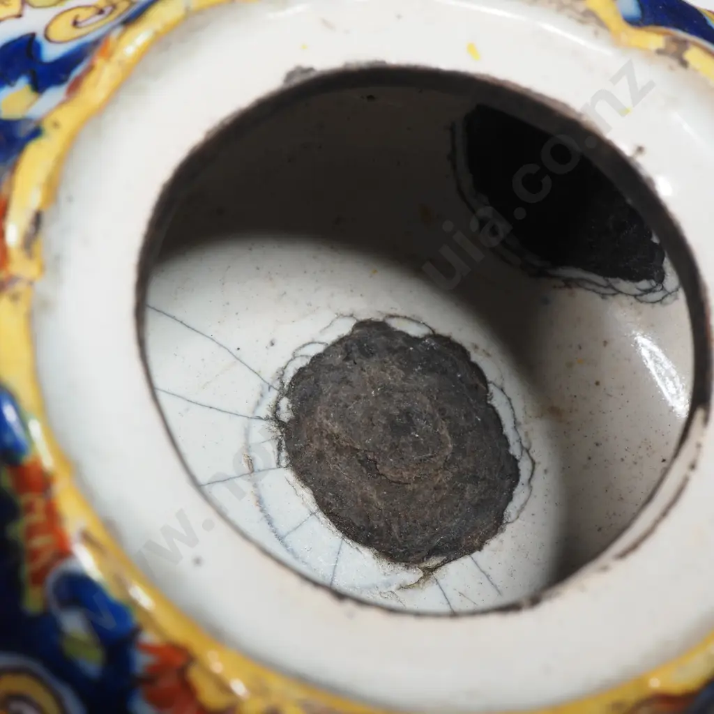 Nineteenth Century French Faience Inkwell - Probably From Rouen Region Image 1++