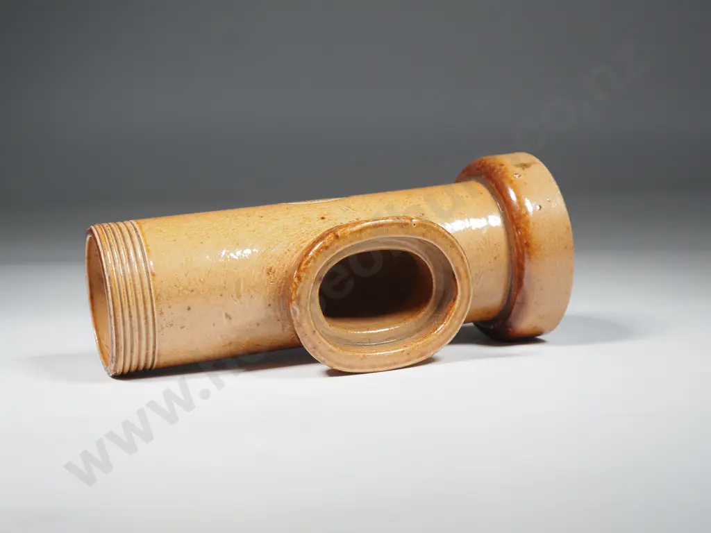 Miniature T Section Glazed Earthenware Doulton Lambeth - Stamped Image 1++