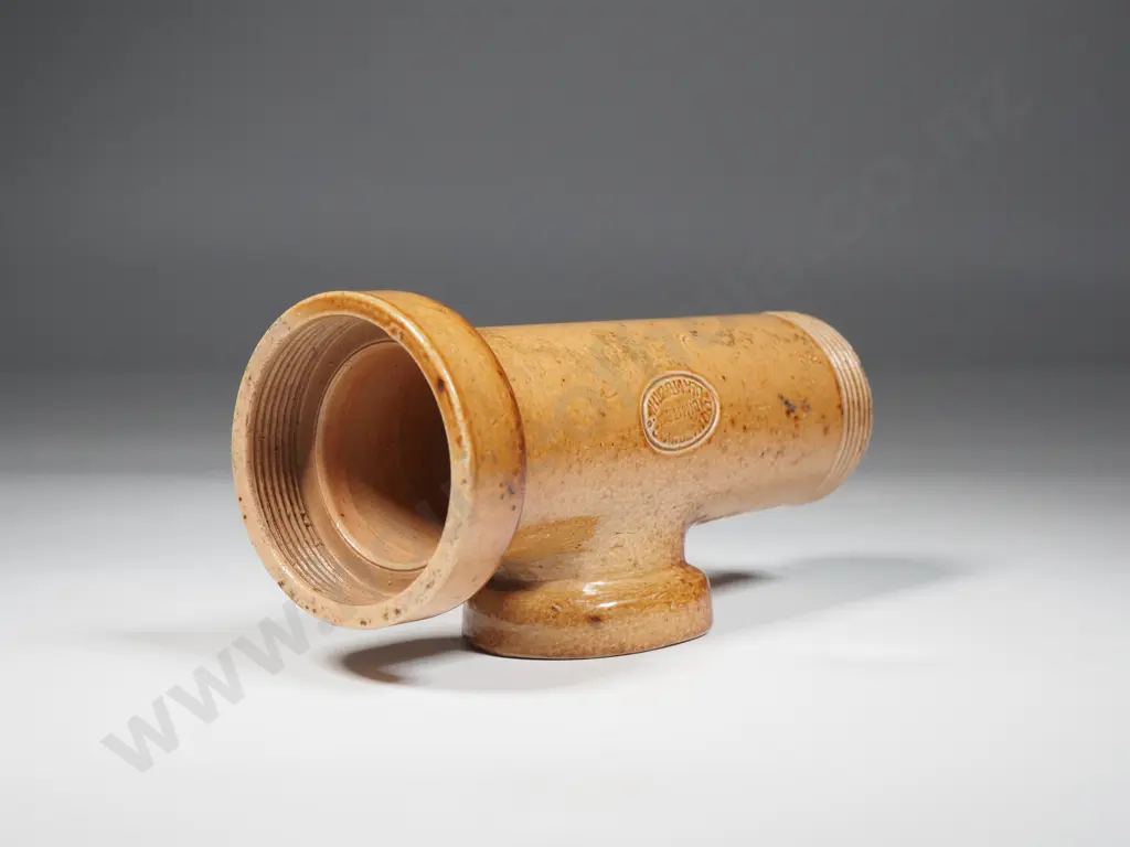 Miniature T Section Glazed Earthenware Doulton Lambeth - Stamped Image 1++