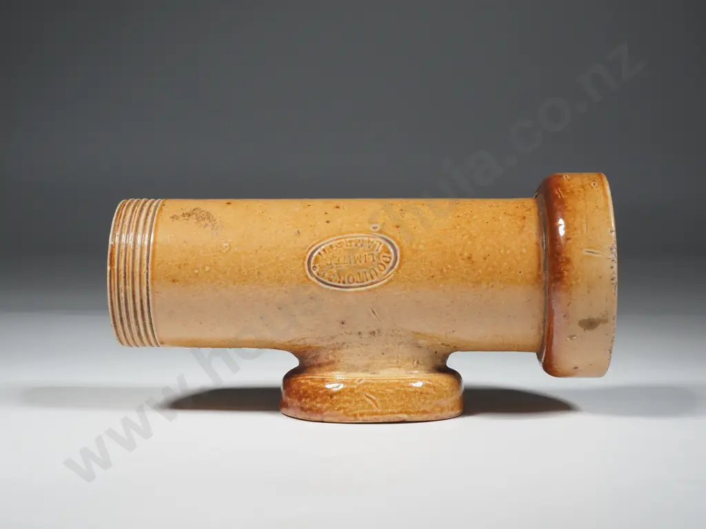 Miniature T Section Glazed Earthenware Doulton Lambeth - Stamped Image 1++