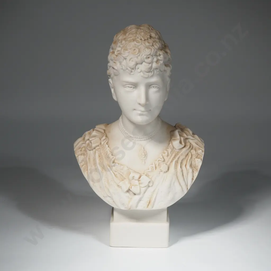 Antique Parian Ware Bust Of Duchess Of York Image 1++