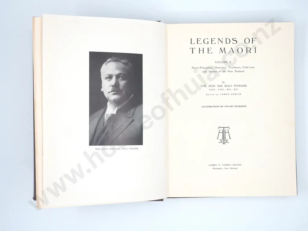 "Legends of The Maori" By Sir Maui Pomare & James Cowan - First Edition - Vol I & II, & The Original Pamphlet. Image 1++
