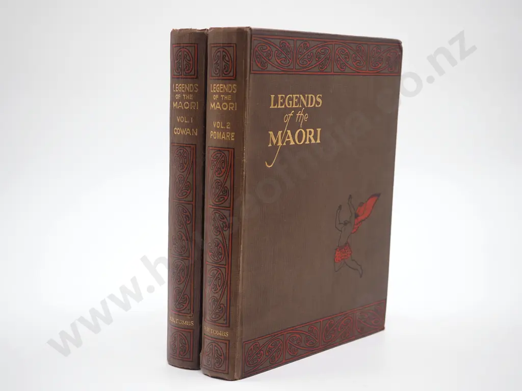 "Legends of The Maori" By Sir Maui Pomare & James Cowan - First Edition - Vol I & II, & The Original Pamphlet. Image 1++