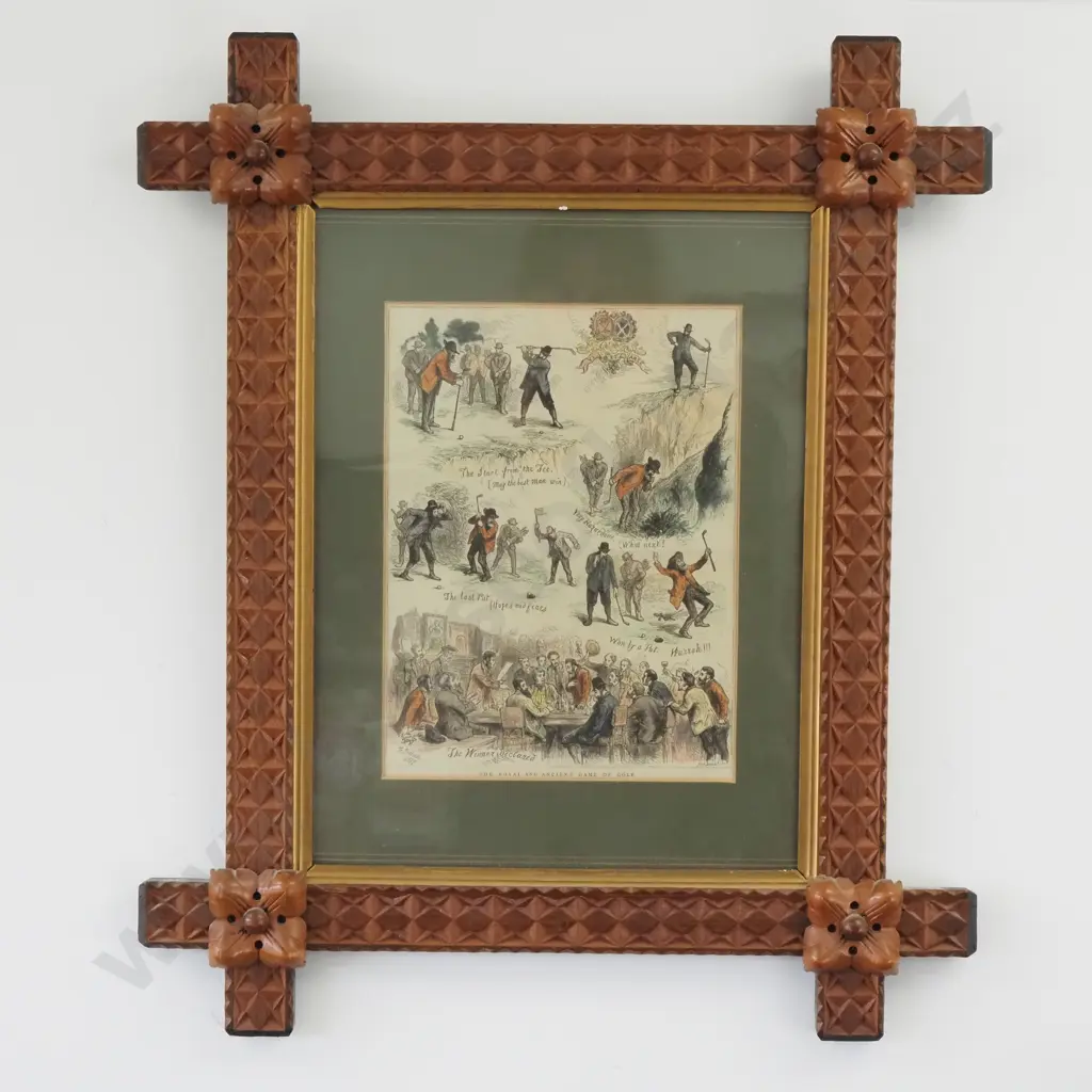 Wood Engraving By Harral After F Gilbert - Six Scenes One Page Image 1++