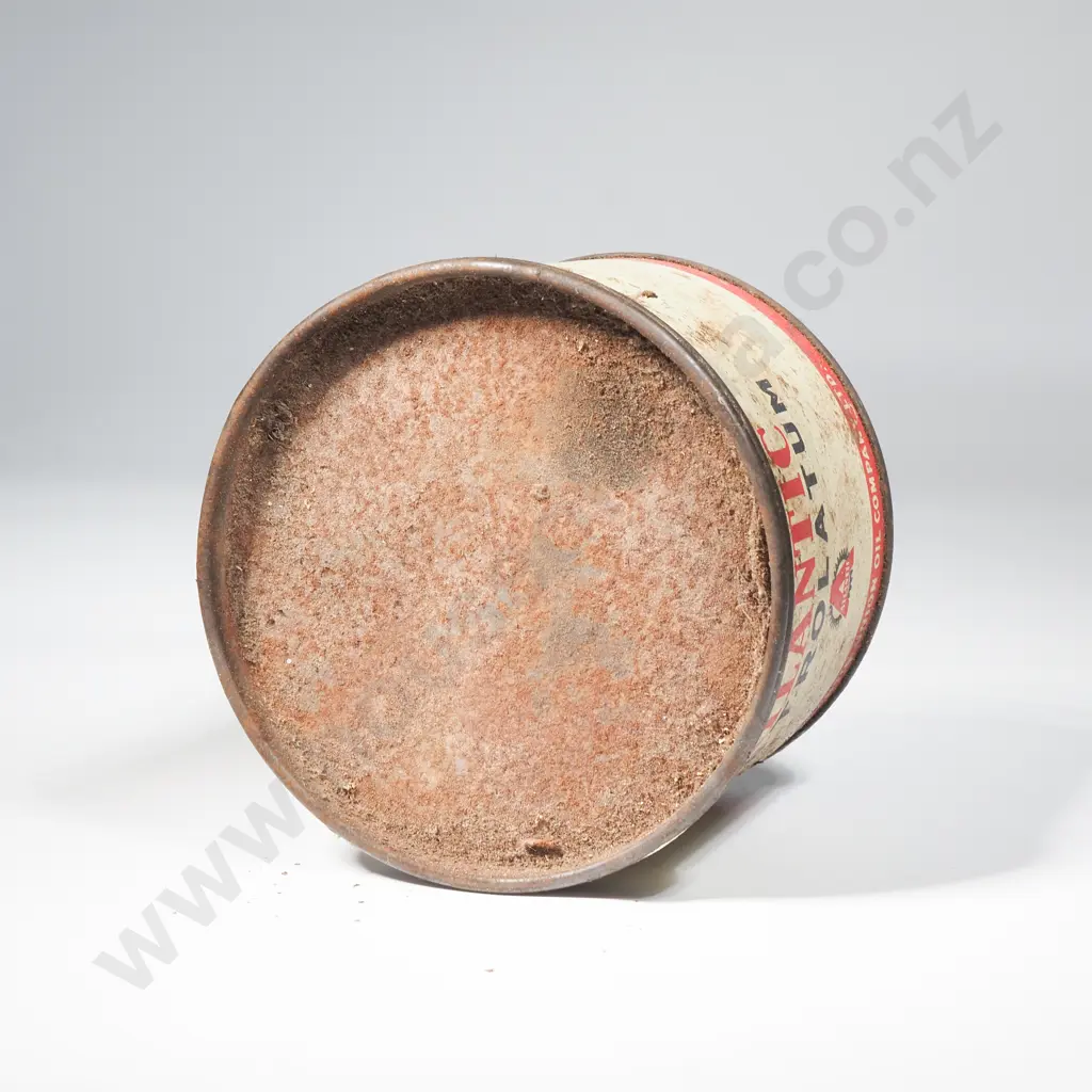 Vintage Tin Of Atlantic Petrolatum Extra Light Amber From Atlantic Union Oil Company  Image 1++