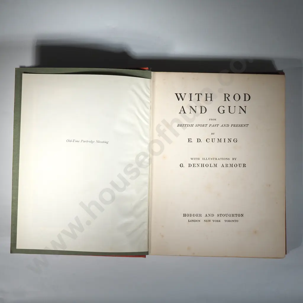 'With Rod & Gun' Ilustrated In Colour By G Denholm Armour - Author ED Cuming Image 1++