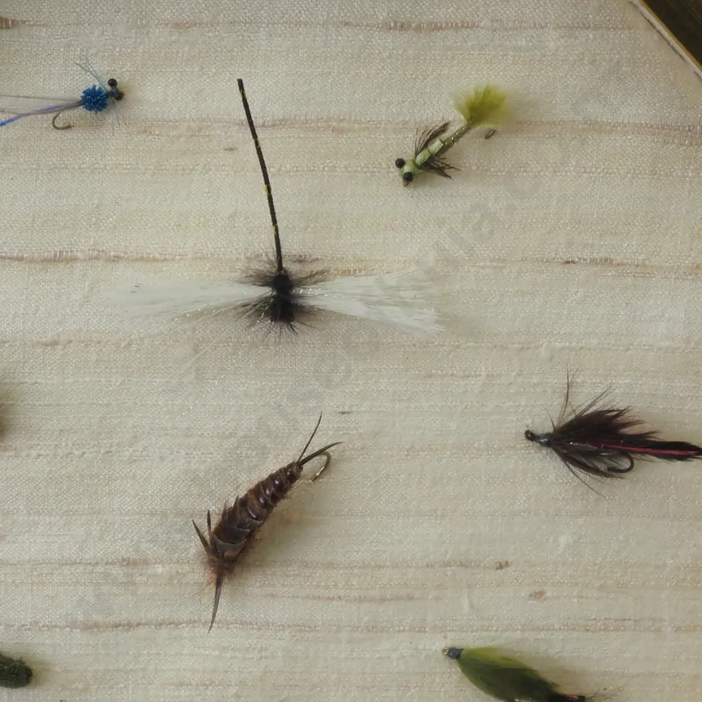 Two Octagonal Framed Groups Of Fishing Flies Image 1++