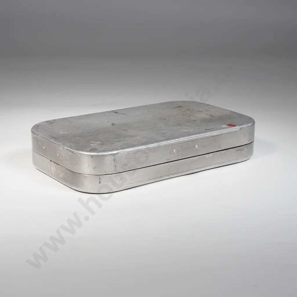 Antique Fly Canister Complete w Tweezer - Leather 'Pouch' & 16 Compartments Image 1++