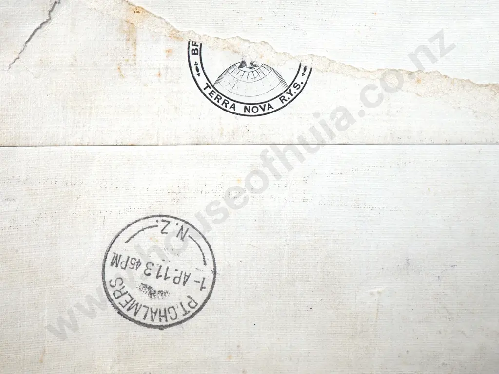 British Antarctic Expedition Terra Nova Envelope & Letter (Stamp Removed) Sent From Victoria Land 9 Sept 1911 Image 1++