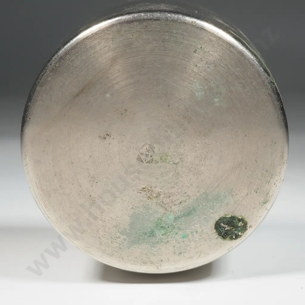 Silver Plate Concertina Travelling Mug Image 1++