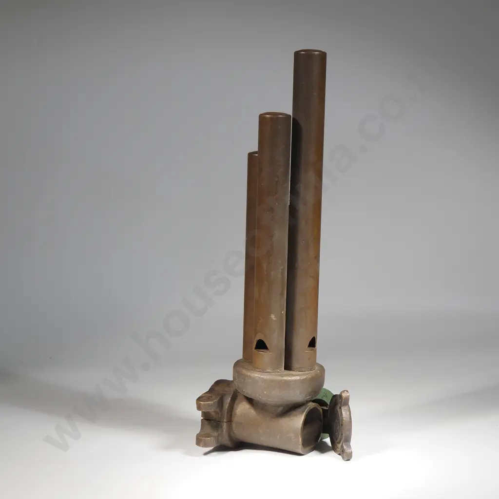 Large Brass Train Whistle & Antique Train Book "Swingles Modern Locomotive Engineering Handy Book" Image 1++