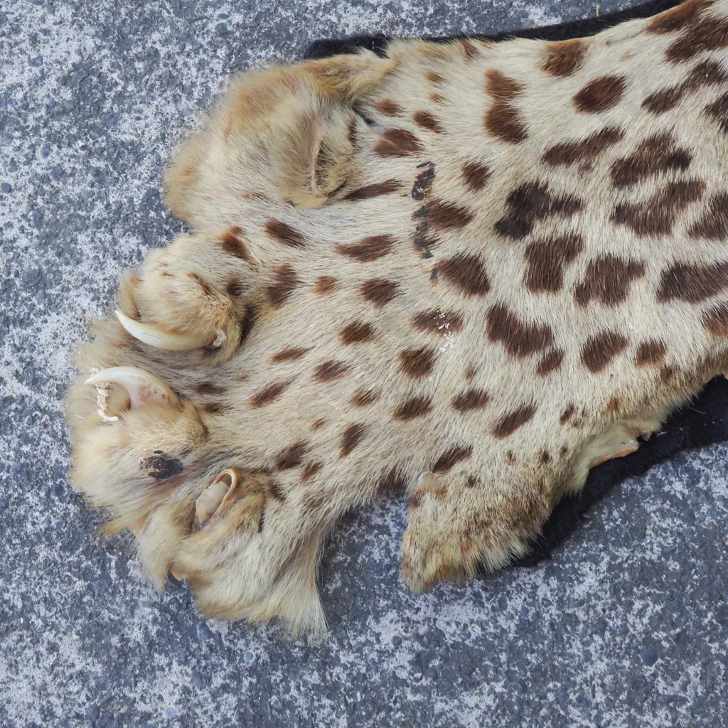Leopard Hide Missing Head w Some Claws A/F Image 1++