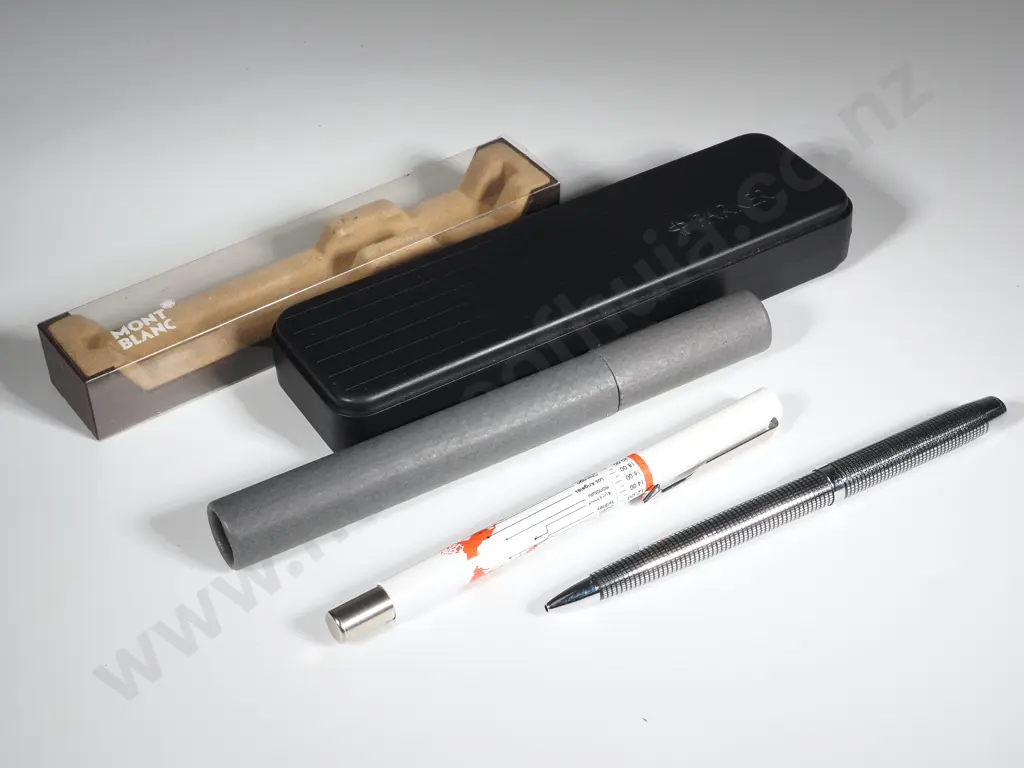 Parker Box, Mont Blanc Box, Lamy Ball Point In Original Box & Two Other Ballpoint Pens   Image 1++