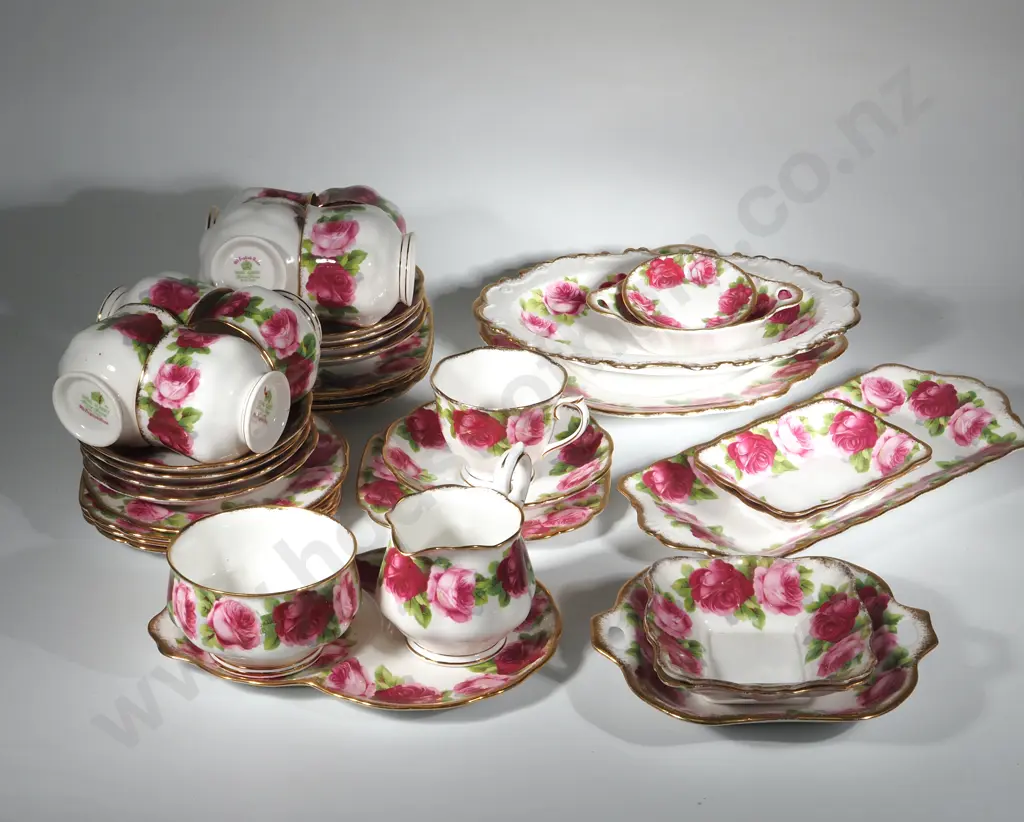 8 Place Royal Albert Old Country Rose Tea Setting + Extra plates Bowls Etc Image 1++