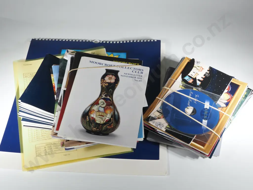 Large Assorted Lot of Moorcroft Ephemera - Annuals, Calender Etc Image 1++
