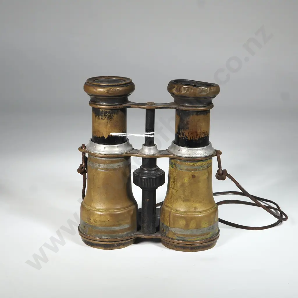 Antique Binoculars - Possibly Royal Navy. Missing Glass  Image 1++