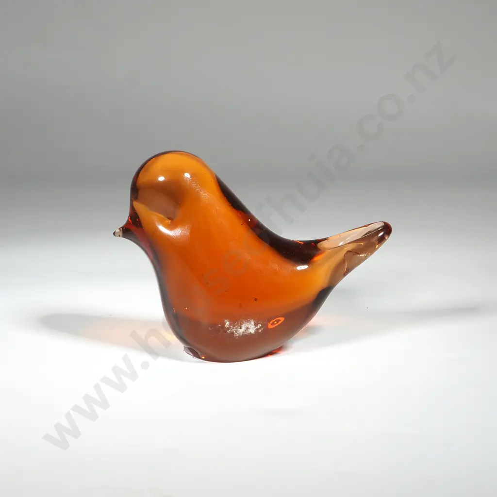 Wedgwood Art Glass Amber Coloured Paperweight  Image 1++