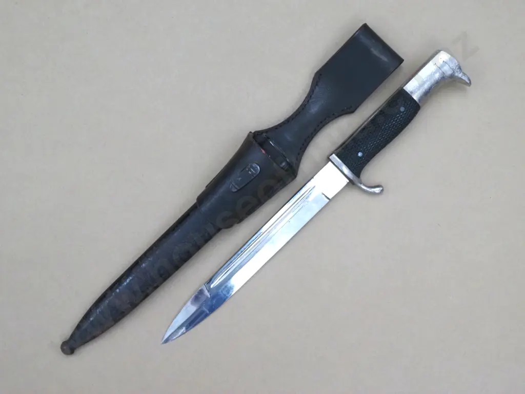 German WWII Fireman's Dress Bayonet Complete w Scabbard & Frog. Image 1++