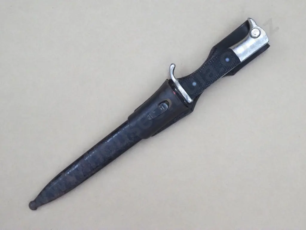 German WWII Fireman's Dress Bayonet Complete w Scabbard & Frog. Image 1++