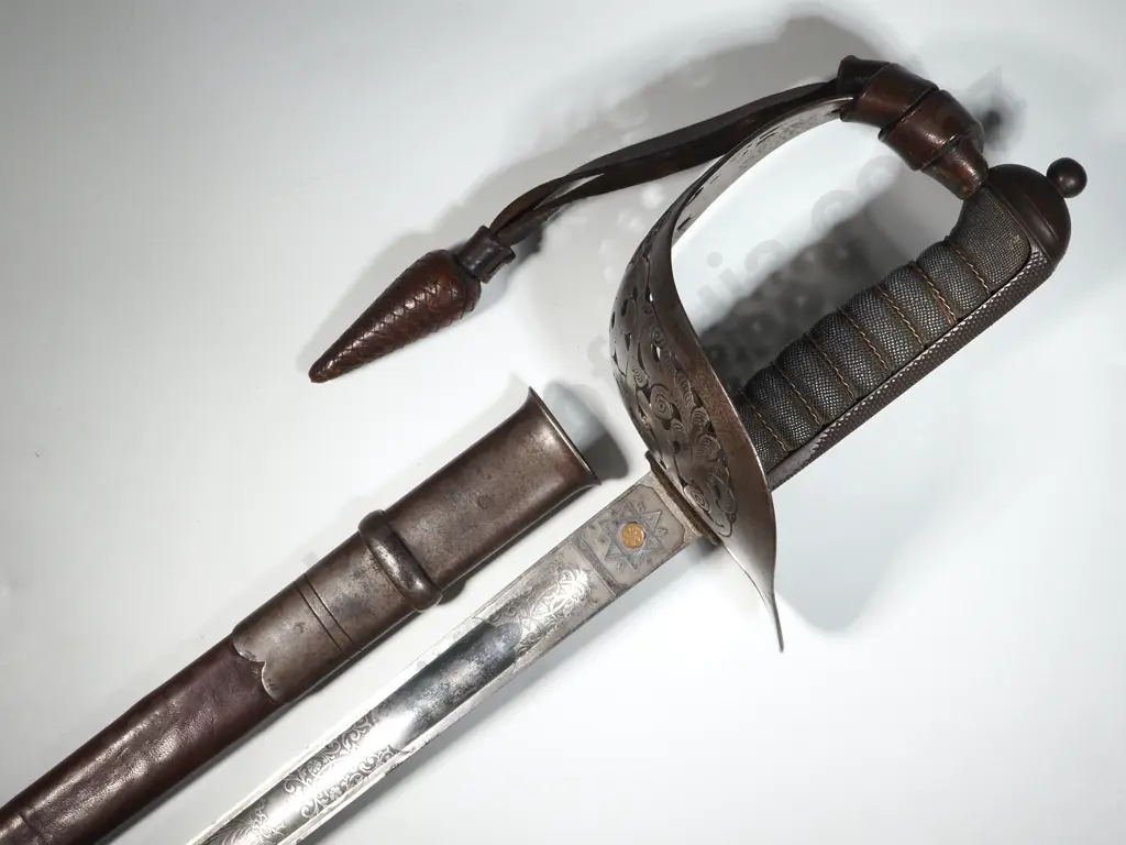 1897 Pattern Officers Sword George 5 Wilkinson - Reinforced Scabbard  Image 1++