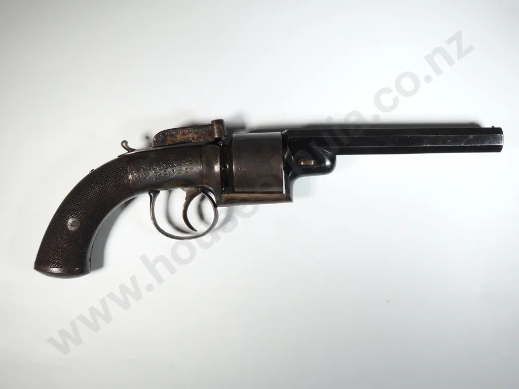 Thomas Jackson Transitional Revolver w London Proof Marks c 1789 - Exceptional Colour case w original Hardening & Bluing Image 1++