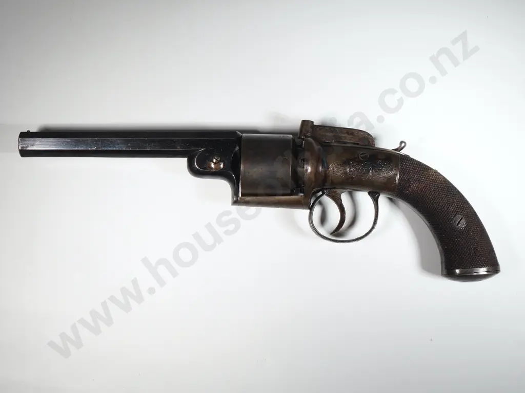 Thomas Jackson Transitional Revolver w London Proof Marks c 1789 - Exceptional Colour case w original Hardening & Bluing Image 1++