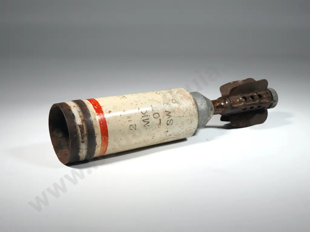 Two Inch Mortar Shell with Red & White Livery  Image 1++