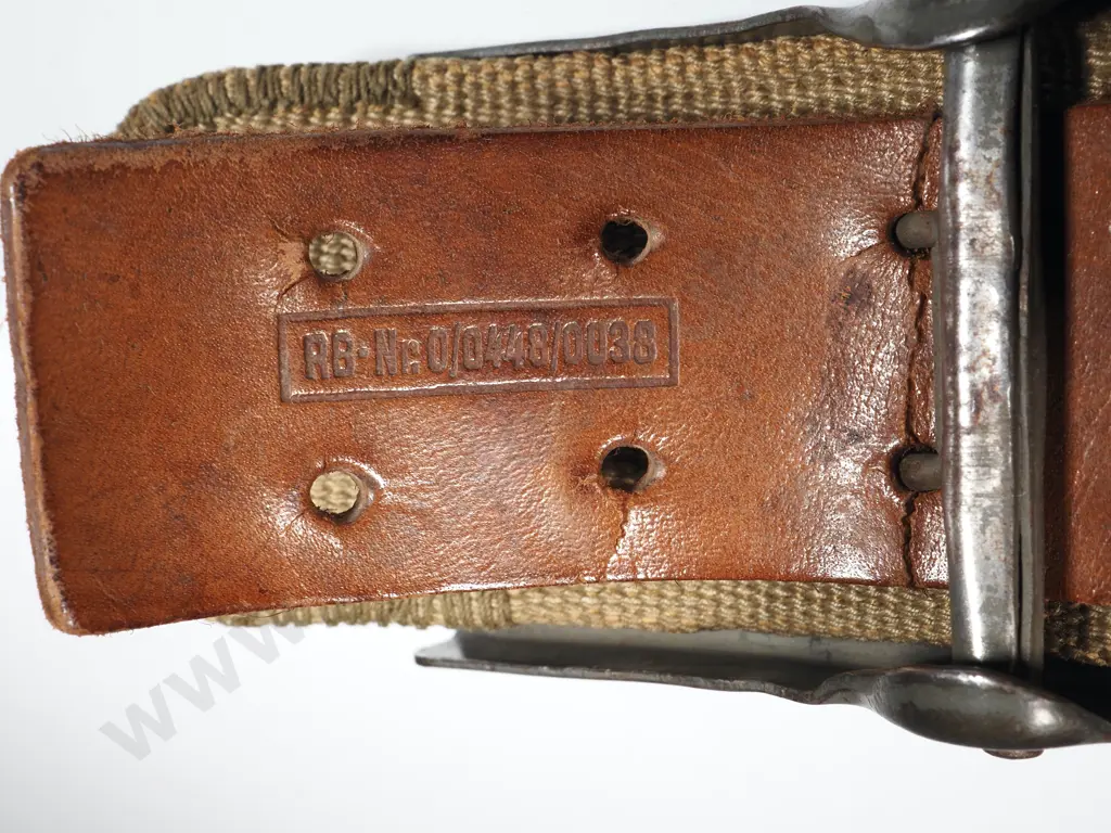 WW2 German Web Belt w Accompanying Buckle  Image 1++