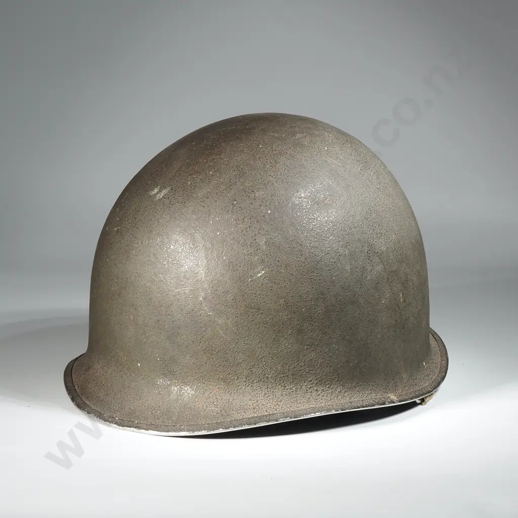 WW2 American M1 Helmet, No Liner w Split to Front of Rim Image 1++