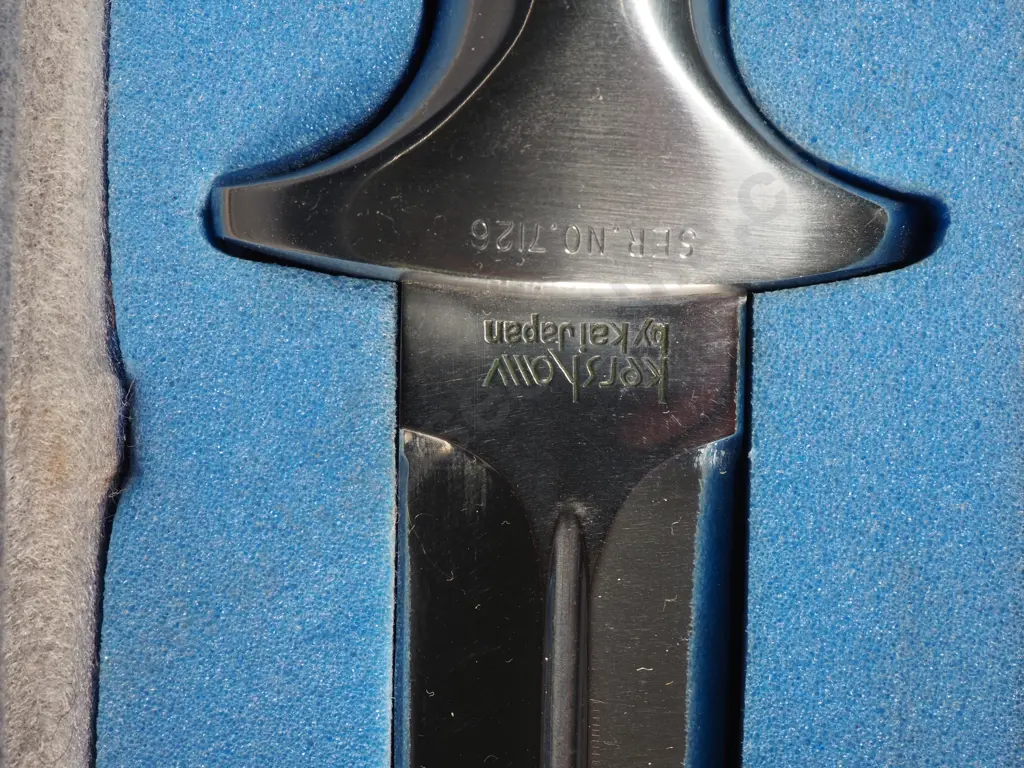 Cased Kershaw Trooper Boot Knife Minus Scabbard. Image 1++