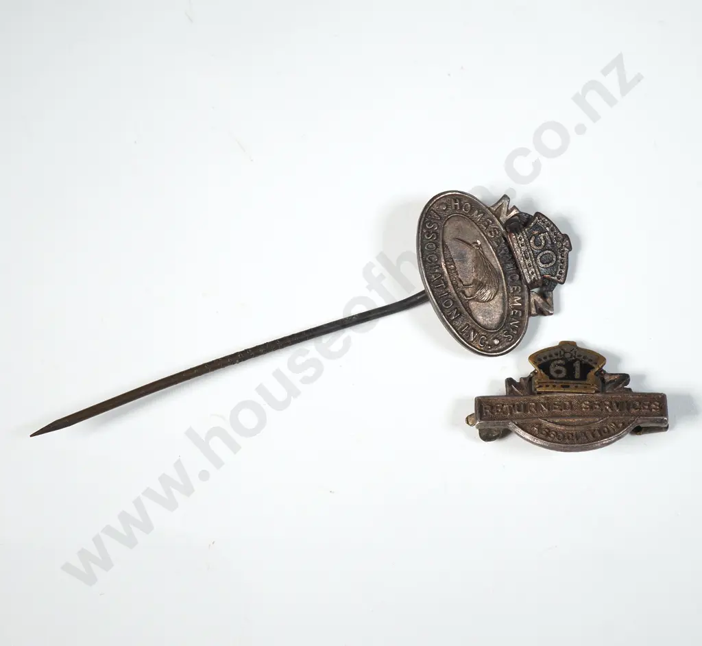 Two Rsa Badges - One Missing Pin Image 1++